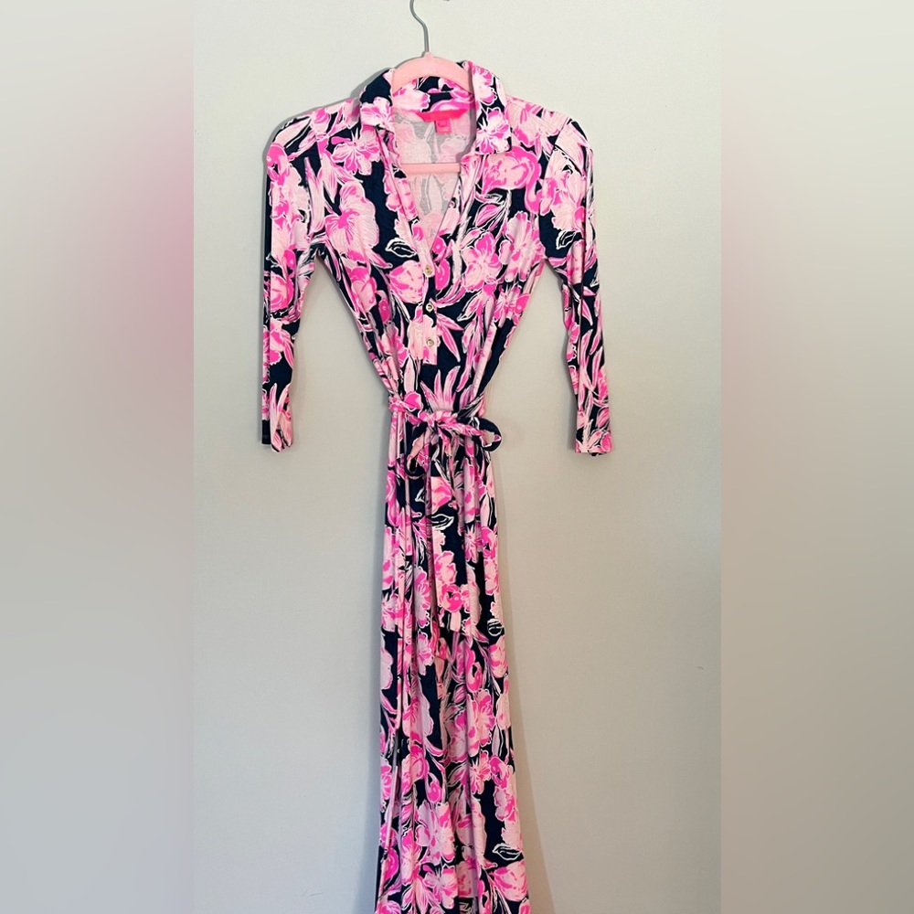 Lilly Pulitzer Holloway Maxi Dress in Flamingle